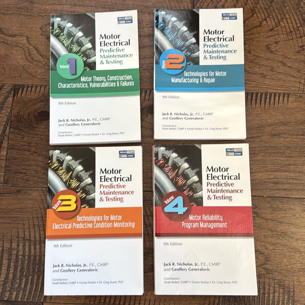 Motor Electrical Predictive Maintenance & Testing Vol 1,2,3,4